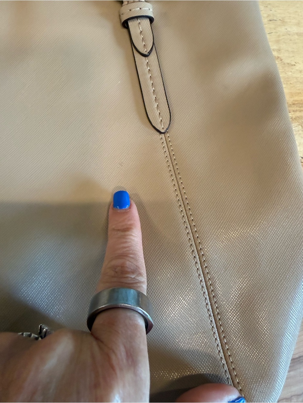 Coach Pebble Leather Tote in Taupe - Picture 5 of 13
